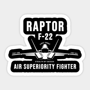 F-22 Raptor Multi-Role Fighter Stealth by Design Sticker